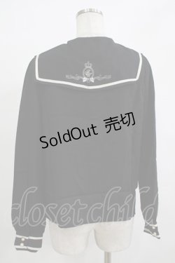 画像3: Amavel / リボン風セーラー襟ブラウス Free ブラック H-25-12-12-1054-CA-BL-NS-ZH