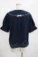 画像3: axes femme POETIQUE / ブーケ刺繍スカラップ襟ブラウス M ネイビー H-25-12-12-1055-AX-BL-NS-ZH (3)