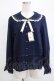 画像1: Amavel / Starry Marche パフスリーブ ブラウス Free ネイビー H-25-12-12-1056-CA-BL-NS-ZH (1)