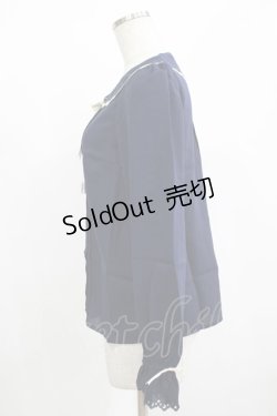 画像2: Amavel / Starry Marche パフスリーブ ブラウス Free ネイビー H-25-12-12-1056-CA-BL-NS-ZH