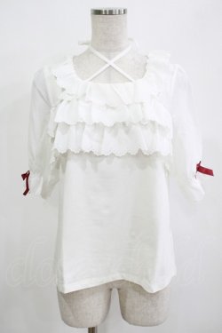 画像1: Amavel / フロントクロスフリルカットソー Free オフ H-25-12-12-1057-CA-TO-NS-ZH