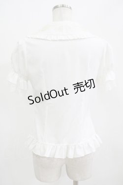 画像3: Lolitime（海外ロリータブランド） / 刺繍衿ブラウス S オフ H-25-12-12-1059-GO-BL-NS-ZH