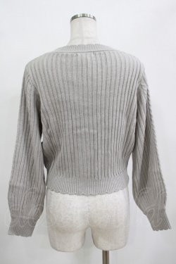 画像3: Amavel / ハートケーブルレースアップニットプルオーバー Free グレー H-25-12-12-1060-CA-TO-NS-ZH