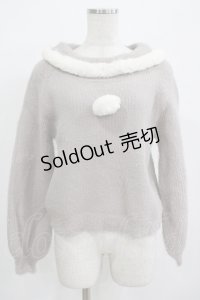 Amavel / Wonder bunnyフェザーニット Free ブラウン H-25-12-12-1061-CA-BL-NS-ZH