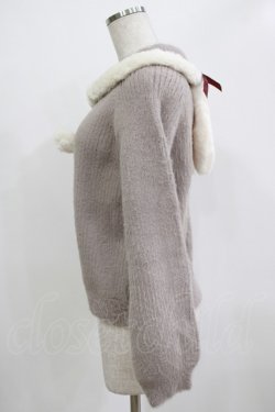 画像2: Amavel / Wonder bunnyフェザーニット Free ブラウン H-25-12-12-1061-CA-BL-NS-ZH