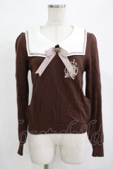 Amavel / セーラー衿ニットプルオーバー Free ブラウン H-25-12-12-1062-CA-TO-NS-ZH