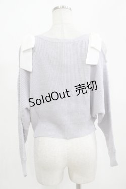 画像3: Amavel / 肩あきリボンニット Free ラベンダー H-25-12-12-1063-CA-TO-NS-ZH