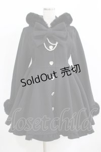 Princess Melody / りぼんタイ付きフードロングコート Free ブラック H-25-12-12-1007-EL-CO-NS-ZH