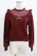画像1: Amavel / レース切替ニットプルオーバー Free ボルドー H-25-12-12-1066-CA-TO-NS-ZH (1)