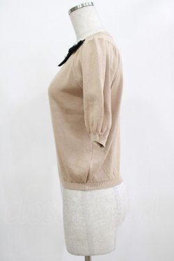 画像2: Maison de FLEUR Petite Robe canone / 餞おくるフラワーニット Free ブラウン H-25-12-12-1067-EL-TO-NS-ZH