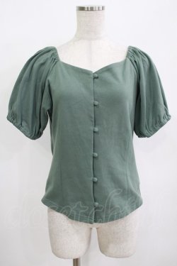 画像1: an another angelus / コルセットパフスリーブT Free GREEN H-25-12-12-1069-CA-TO-NS-ZH