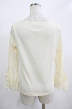 画像3: axes femme POETIQUE / パール使いスカラップトップス M アイボリー H-25-12-12-1071-AX-TO-NS-ZH