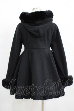 画像3: Princess Melody / りぼんタイ付きフードロングコート Free ブラック H-25-12-12-1007-EL-CO-NS-ZH