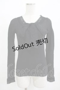 Amavel / ドットリボントップス Free ブラック H-25-12-12-1073-CA-TO-NS-ZH