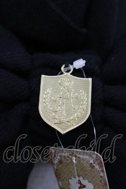 画像2: Amavel / プレート付きリボンストール  ブラック H-25-12-12-1074-CA-ZA-NS-ZH