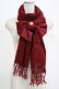 画像1: Amavel / 金ボタンリボンストール  ボルドー H-25-12-12-1075-CA-ZA-NS-ZH (1)