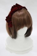 axes femme kawaii / ベロアリボンカチューシャ  ワイン H-25-12-12-1078-AX-AC-NS-ZH