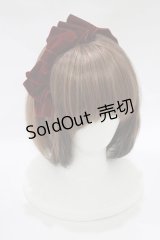 axes femme kawaii / ベロアリボンカチューシャ  ワイン H-25-12-12-1078-AX-AC-NS-ZH