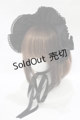 axes femme kawaii / ベルベットドールハーフボンネット  ブラック H-25-12-12-1079-AX-AC-NS-ZH