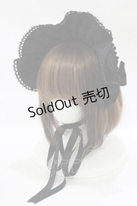 axes femme kawaii / ベルベットドールハーフボンネット  ブラック H-25-12-12-1079-AX-AC-NS-ZH