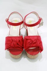 Amavel / リボンサンダル M レッド H-25-12-12-1080-CA-SH-NS-ZH