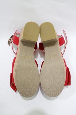 画像4: Amavel / リボンサンダル M レッド H-25-12-12-1080-CA-SH-NS-ZH