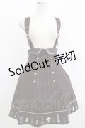 Amavel / 魔法のチェス刺繍サス付スカート Free ボルドー H-25-12-12-1011-CA-SK-NS-ZH