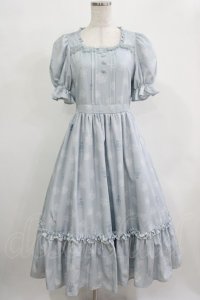 m petit by misako / AOKハナガラスクエアワンピース S サックス H-25-12-12-1002-LO-OP-NS-ZH