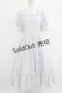 m petit by misako / AOKハナガラスクエアワンピース S サックス H-25-12-12-1002-LO-OP-NS-ZH