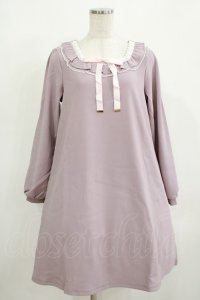 Amavel / はしごレースリボンAラインワンピース Free ラベンダー H-25-12-12-1018-CA-OP-NS-ZH