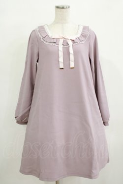 画像1: Amavel / はしごレースリボンAラインワンピース Free ラベンダー H-25-12-12-1018-CA-OP-NS-ZH