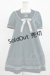 Amavel / Moonlight セーラーAラインワンピース Free グリーン H-25-12-12-1020-CA-OP-NS-ZH