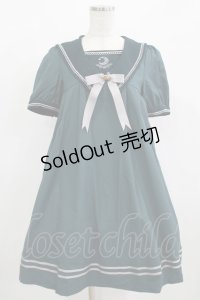 Amavel / Moonlight セーラーAラインワンピース Free グリーン H-25-12-12-1020-CA-OP-NS-ZH