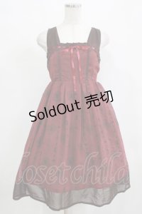 axes femme POETIQUE / 不思議の国のアリスワンピース M ボルドー H-25-12-12-1021-AX-OP-NS-ZH