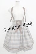 Amavel / チェック配色エンブレム刺繍スカート Free グレー H-25-12-12-1022-CA-SK-NS-ZH