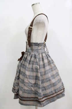 画像2: Amavel / チェック配色エンブレム刺繍スカート Free グレー H-25-12-12-1022-CA-SK-NS-ZH