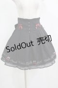 Amavel / Cherry Ribbonスカート Free ブラック H-25-12-12-1027-CA-SK-NS-ZH