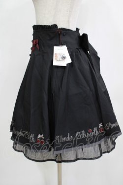 画像2: Amavel / Cherry Ribbonスカート Free ブラック H-25-12-12-1027-CA-SK-NS-ZH