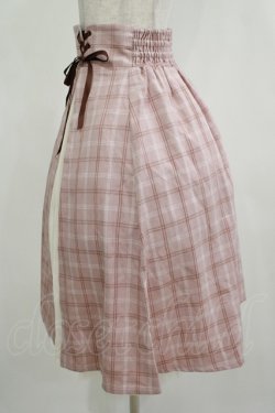 画像2: axes femme POETIQUE / レースアッププリーツ切替スカート M ピンク H-25-12-12-1028-AX-SK-NS-ZH