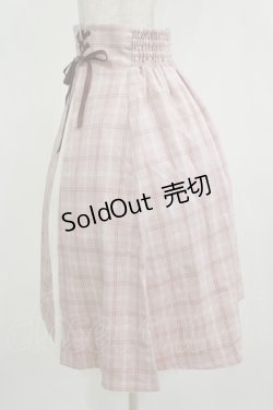 画像2: axes femme POETIQUE / レースアッププリーツ切替スカート M ピンク H-25-12-12-1028-AX-SK-NS-ZH