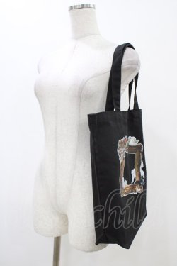 画像2: Estrellas / プリントトート  黒 H-25-12-12-011-EL-BG-KB-ZH