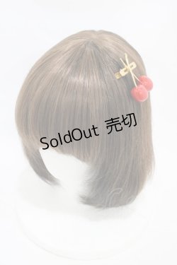 画像1: MILK / Cherryクリップピン  レッドチェリー/ゴールド H-25-12-12-002-ML-AC-KB-ZH