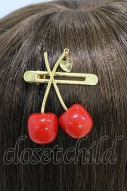 画像2: MILK / Cherryクリップピン  レッドチェリー/ゴールド H-25-12-12-002-ML-AC-KB-ZH