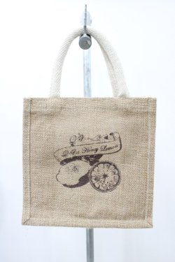 画像1: Q-pot. / Honey Lemonジュートバッグ   H-25-12-12-016-QP-BG-KB-ZH