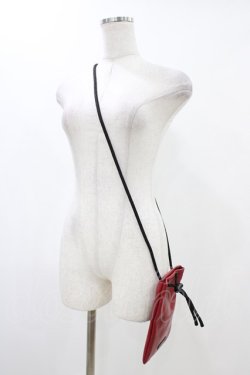 画像2: Moi-meme-Moitie / ロゴプレートミニショルダーバッグ  赤 H-25-12-12-018-MO-BG-KB-ZH