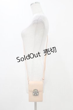 画像1: Jane Marple / ミニボックスショルダー  ピンク H-25-12-12-019-JM-BG-KB-ZH