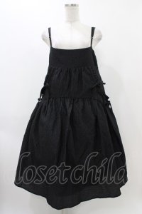 Candy Stripper / SWEET THINGS CAMISOLEワンピース  ブラック H-25-12-12-025-PU-OP-KB-ZH