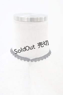 画像1: MILK / クロスチャームレースチョーカー  ブラック H-25-12-12-004-ML-AC-KB-ZH