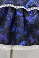 画像4: Moi-meme-Moitie / 青薔薇3段ティアードスカート  ブルー H-25-12-12-027-MO-SK-KB-ZH (4)