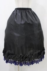 Moi-meme-Moitie / ミディアムペチコート  黒×青 H-25-12-12-028-MO-SK-KB-ZH